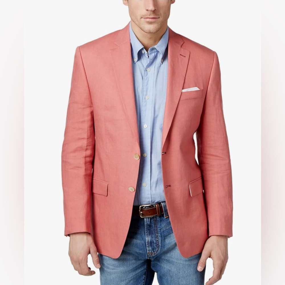 Lauren Ralph Lauren Men's UltraFlex Classic-Fit Linen Sport Coats 48R